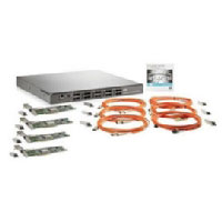 HP StorageWorks 8Gb Simple SAN Connection Kit - Conmutador  - 8 puertos - canal de fibra de 8 Gb (onda corta) - 1U (AK241A)